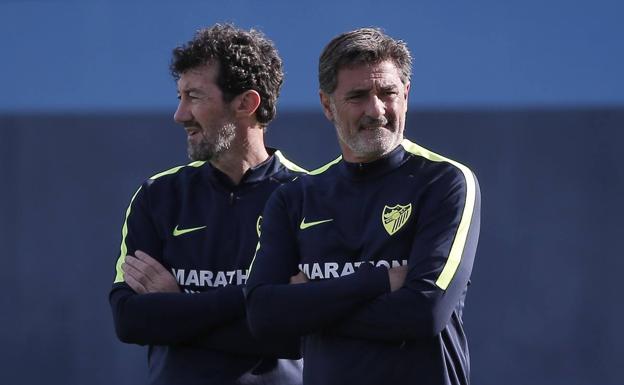 Míchel, durante el entrenamiento de este sábado./Ñito Salas