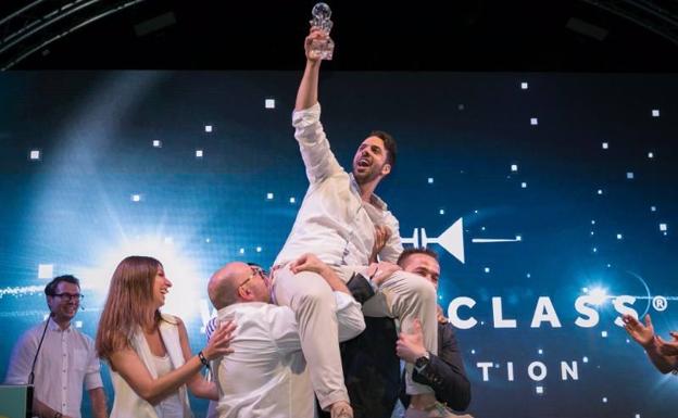 Ángel Arruñada, tras proclamarse campeón/Álvaro Cabrera