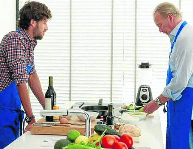 Feliciano López con Bertín. :: R. C.