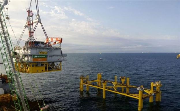 Parque eólico marino de Iberdrola en Alemania.