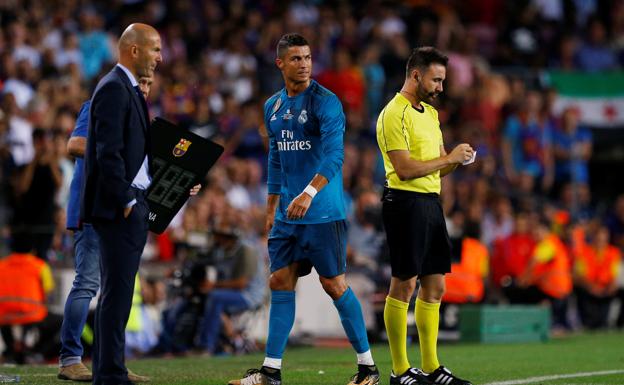 Zidane, tras la expulsión de Cristiano