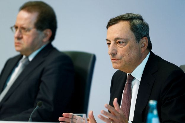 El presidente del BCE, Mario Draghi, en una de sus comparecencias públicas. :: r. orlowski / Reuters