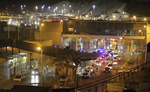 Paso fronterizo del Tarajal de Ceuta.