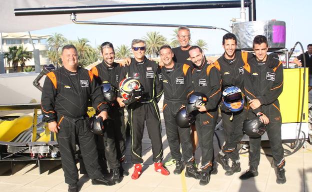 El equipo de SPV Racing que se desplazó a Málaga.