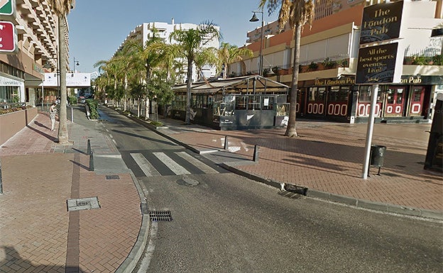 Calle Martínez Catena, donde se produjo el suceso