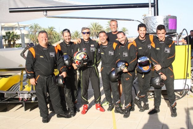 El equipo de SPV Racing que se desplazó a Málaga. :: gaby
