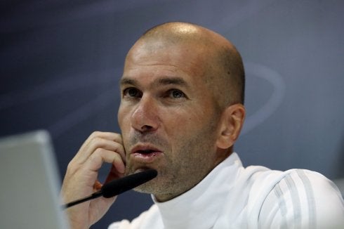 Zidane, ayer. :: efe