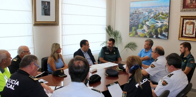 Reunión de la Junta Local de Seguridad.