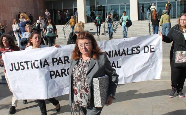 Carmen Marín, a su salida del juicio por el que fue condenada