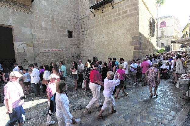 El Museo Picasso ha incrementado sus ingresos por entradas al aumentar sus visitas en los últimos años.