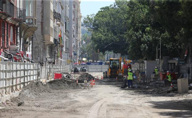 Imagen de las obras del metro de Málaga (archivo).