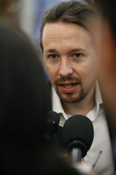 Pablo Iglesias. :: F. ALVARADO / EFE