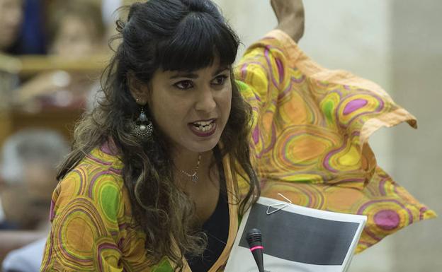 La portavoz de Podemos Andalucía, Teresa Rodríguez./EFE