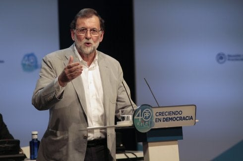 Mariano Rajoy, ayer, en Palma de Mallorca. :: Lliteres / Efe/