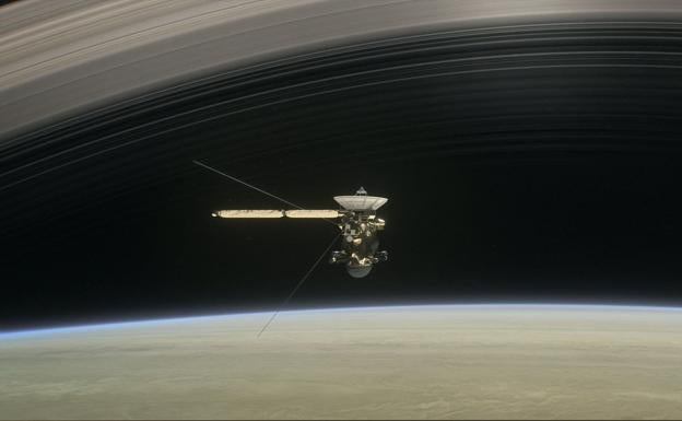 La sonda Cassini se despidió convertida en un fulgurante meteorito./NASA
