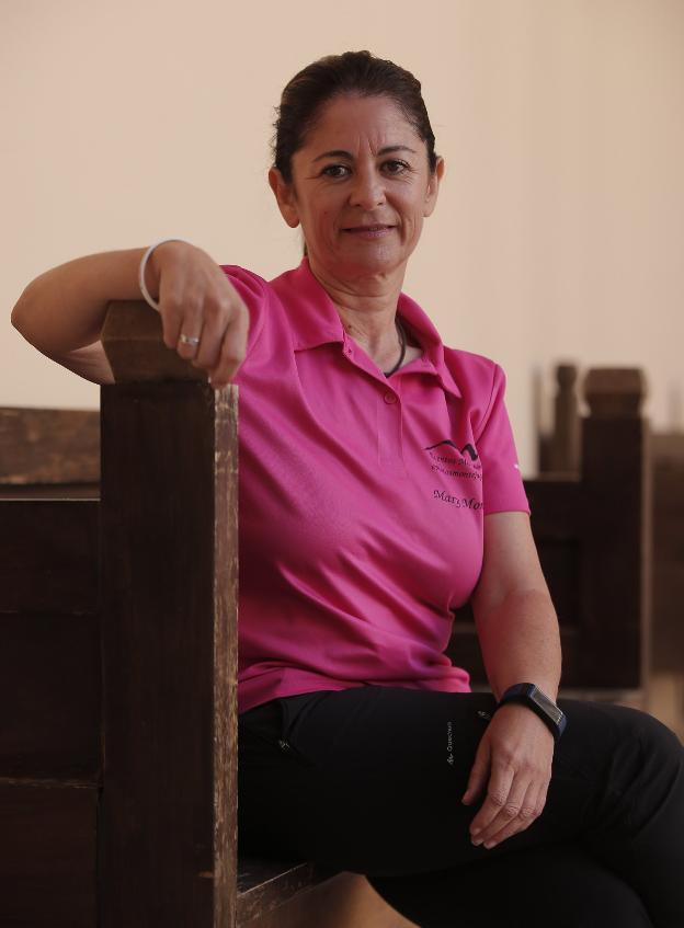 Ana Mari Montes, en una imagen de la semana pasada en el convento Santo Domingo. ñito salas/