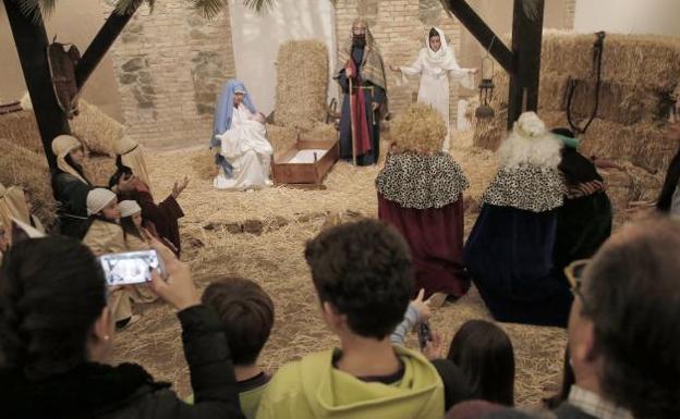 La Casa Diocesana de Málaga acoge un Belén viviente