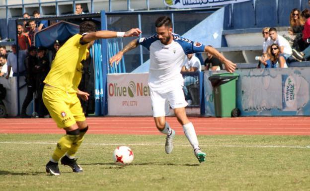 Marcos Ruiz, en un partido como local./JR