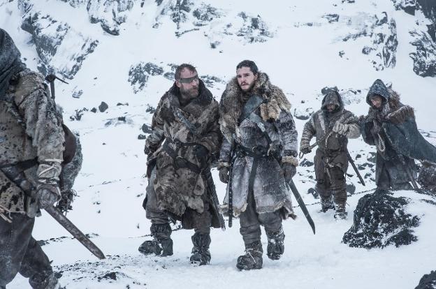Jon Nieve, más allá de El Muro, en la última temporada de 'Juego de tronos'. /