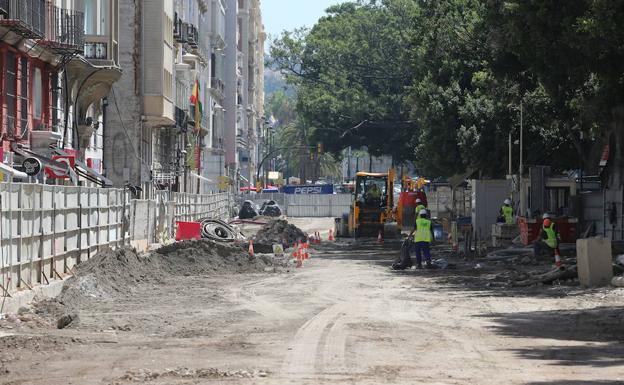 El único tramo del metro en obras es el de la Alameda. El de la avenida de Andalucía está pendiente de adjudicación y la prolongación hasta el Hospital Civil aún no ha salido a concurso.