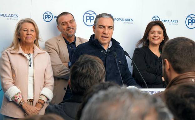 Elías Bendodo, en un acto en Benahavís. /SUR