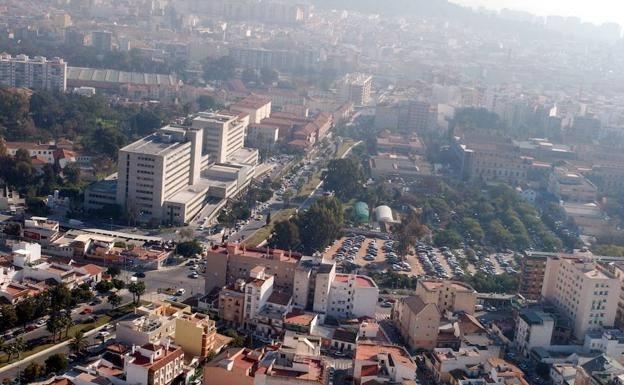 Vista aérea del hospital Materno y su entorno./