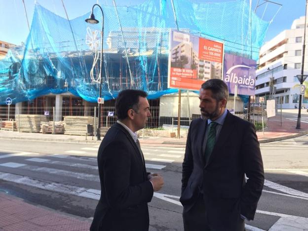 Andrés Ruiz y Juan Carlos Maldonado avanzaron las inversiones del municipio./I. G.