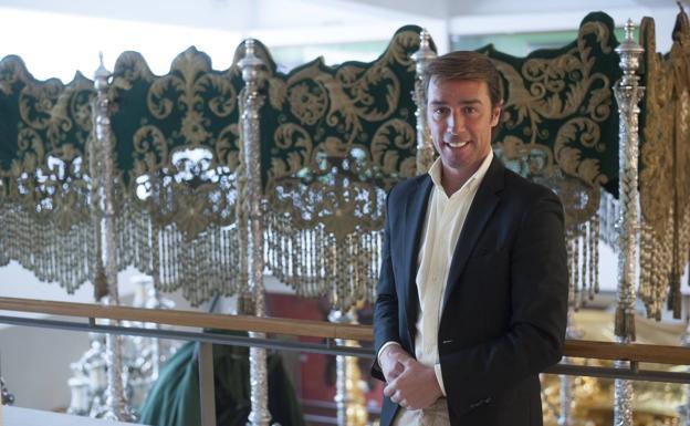 Souvirón, el pasado lunes, en el salón de tronos de Estudiantes./Francis Silva