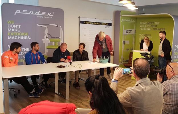 López Pérez, Melzer, Leitgeb y Menéndez, ayer/