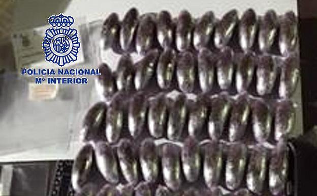 Parte de la droga incautada./Policía Nacional