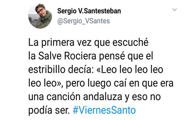 La broma que el guionista publicó en Twitter.