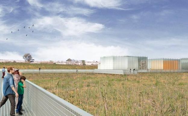Propuesta de centro de interpretación para el Cerro del Villar que firman los arquitectos Antonio Álvarez y Salvador García. /SUR