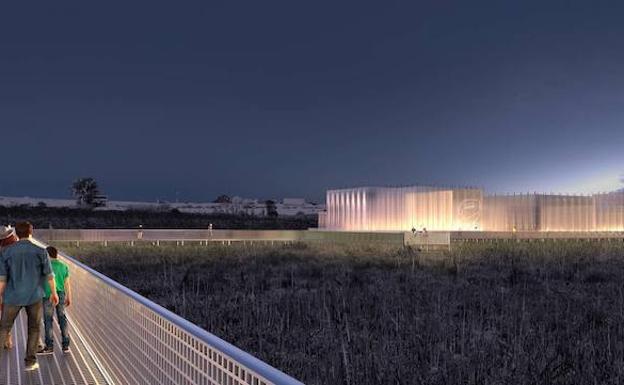 Propuesta de centro de interpretación para el Cerro del Villar que firman los arquitectos Antonio Álvarez y Salvador García.