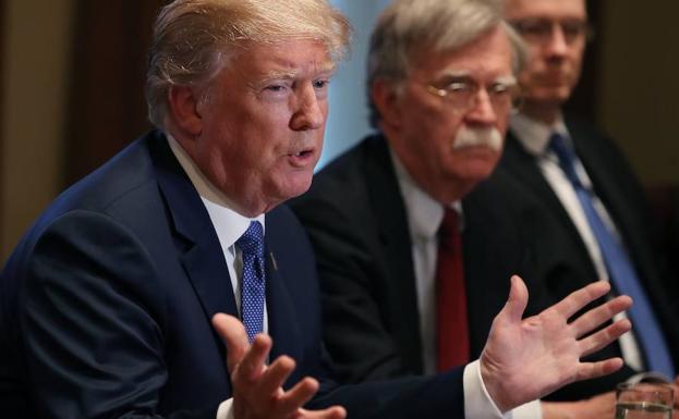 Donald Trump habla durante una rueda de prensa. /Mark Wilson (Afp)