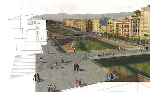 Boceto de la idea con la que la UTE Fernández Makers y Maia obtuvieron el contrato del plan. /SUR