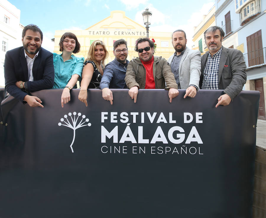 De izquierda a derecha, Rakesh Narwani, Paula Villegas, Marina Calle, Fernando Pozo, Daniel Ortíz, Ezekiel Montes y José Antonio Hergueta. /Salvador Salas