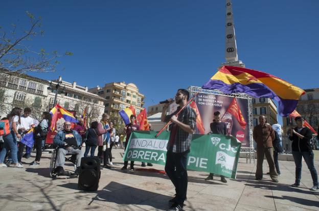Algunos de los manifestantes durante la jornada. :: francis silva
/