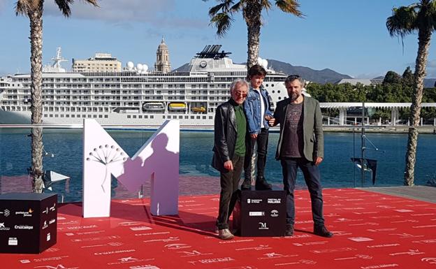 José Sacristán, Sandro Ballesteros y Pau Durà. /Salvador Salas