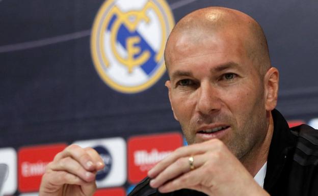 Zinedine Zidane, en rueda de prensa. /Efe