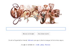 El novelista Charles Dickens protagonista en la portada de Google