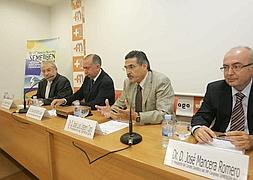 Imagen de la rueda de prensa de esta mañana. Patricia Merchán/