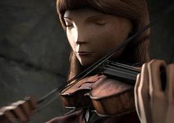 Sara, la protagonista de 'Fuga', tiene una relación muy especial con la música en este corto. :: Sur/