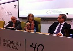 La rectora, en la presentación del estudio./