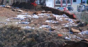 YACIMIENTO. La necrópolis se ha cubierto para evitar su deterioro. / EVA GUZMÁN/