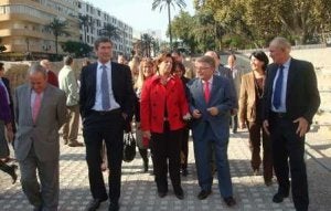 Las autoridades dieron un paseo por el conjunto arqueológico. /M.G./