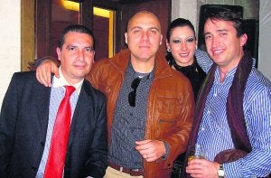 Rafael Reina, José A. Jiménez, Ani Kostova y Antonio Lucena./