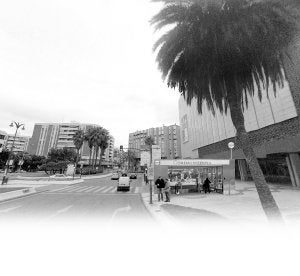 Recreación de la estación de Guadalmedina. :: FOTOMONTAJE: SUR/