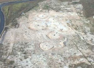 Imagen aérea de la necrópolis en la que se puede apreciar un «espectacular» paisaje. ::
CAAI/