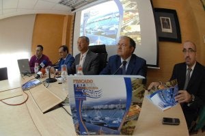 López, Lomeña, Sánchez y Sánchez Cantos, en la presentación. ::
J-L/