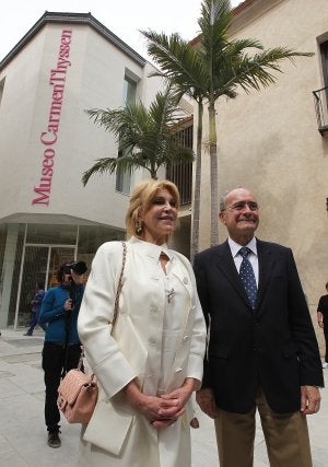 La baronesa y el alcalde, en la inauguración del museo. ::
SALVADOR SALAS/